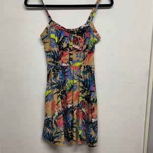 Express tropical mini dress